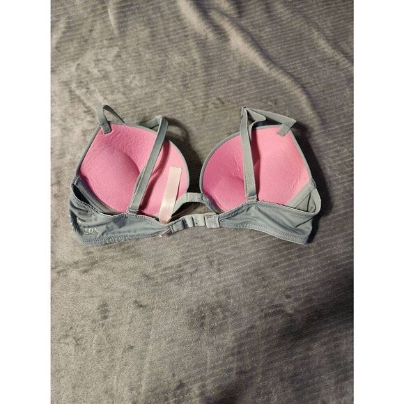 Victoria's Secret PINK Size 32A Super Push Up Bra Light Blue - Picture 2 of 4